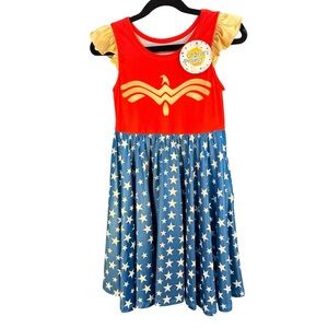Twirl Dress Wonder Girl Super Hero Woman Red Blue New Size 5/6 Youth